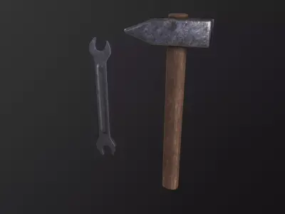 Industrial tools 3D Model Low-poly 3D model