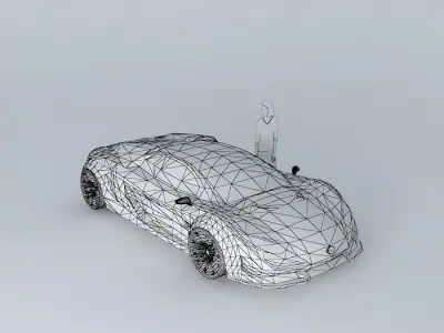 Luxury sports car  Free 3D model