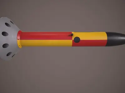 Magnetic Anomaly Detector MAD Low-poly 3D model