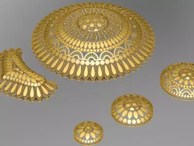  Arabic main part 5 piece 2nd 3D print model