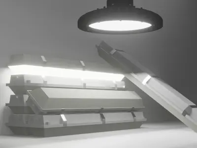 Lights - Warehouse Low-poly 3D model