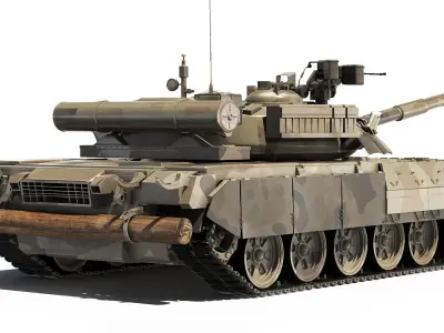 Tank T-80UD 2012 3D model