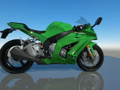 Kawasaki ninja ZX10 3D model