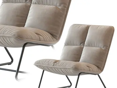 Must Living Kids Lounge Chair Cloud 3D model