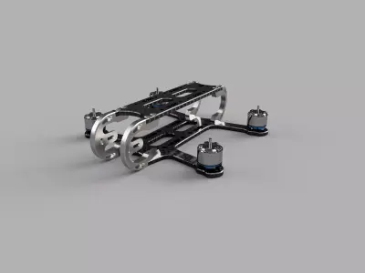 Racing FPV Drone Frame 3 3D Printing 3D print model