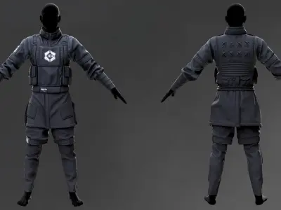 Techwear 1 3D model