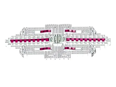 Antique Art Deco Vintage Diamond Brooch 3D print model