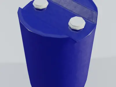 Plastic Tight Head Drum 01 30L Low-poly 3D model