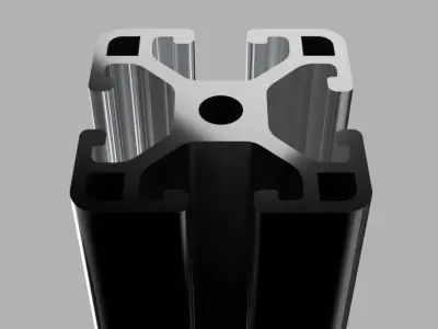aluminum profile 3D model