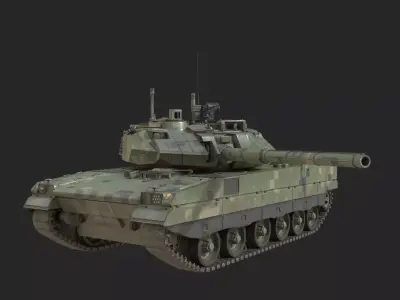 4 coatings of PLA Army ZTQ15 ZTQ-15 Light Tank Low-poly 3D model