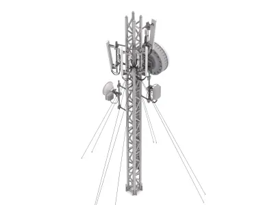 Cell Tower Station 3D model