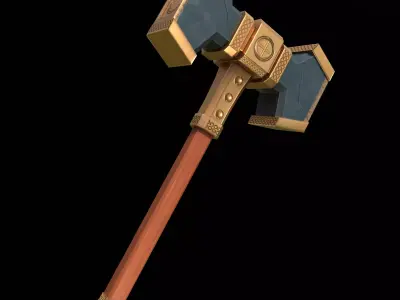 War Hammer Stylized PBR Low-poly 3D model