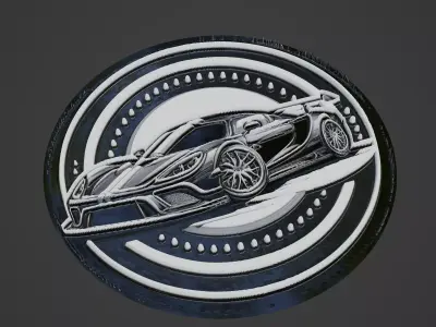 Car Pendant Medallion 3D print model