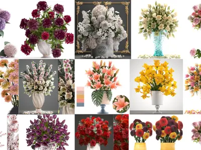  Collection of bouquets 30 pieces 