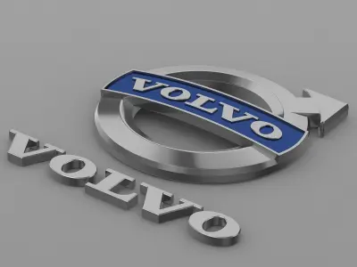 volvo logo 3D model by 3dlogoman