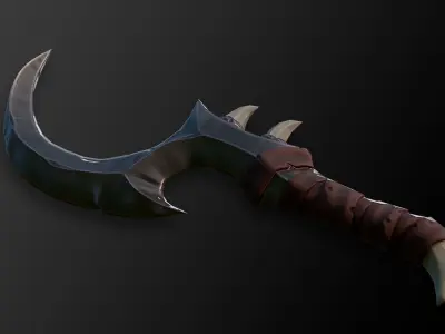 Stylized Sword Dagger  Low-poly 3D model