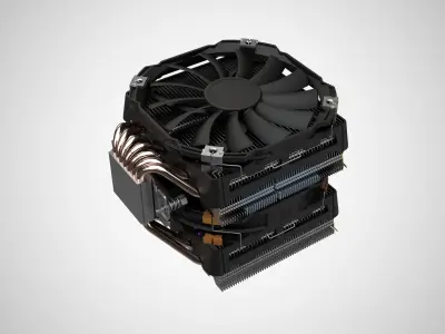  CPU Processor Cooler Fan 3D model