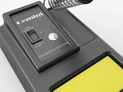 Soldering Iron Station 3D model purchase