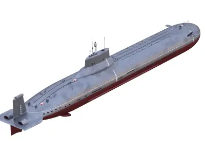 Typhoon-class Submarine 3D model