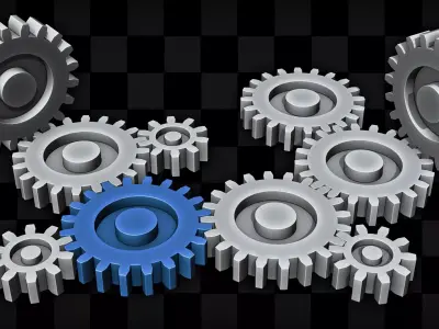 Gear Rigging in Blender Free 3D model