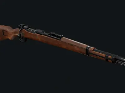 Mauser 98k Low-poly 3D model purchase