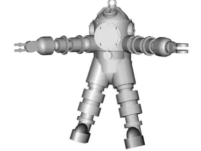 TRITONIA002XD diving suit 3D model