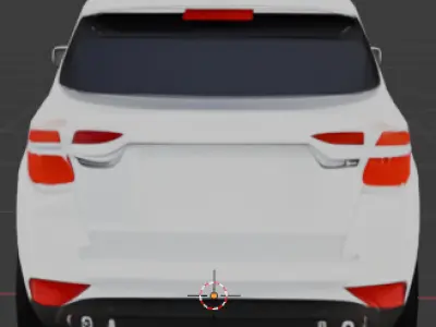 SUV Car  Low-poly 3D model