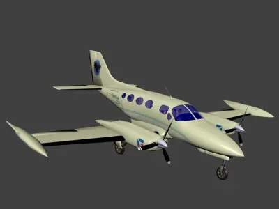 Cessna 421 Golden Eagle Free low-poly 3D model