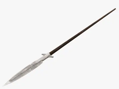 Medieval Spear Low-poly 3D model