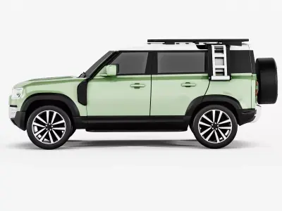 Modern Offroad SUV Vehicle Model 3D model by blackorgrey