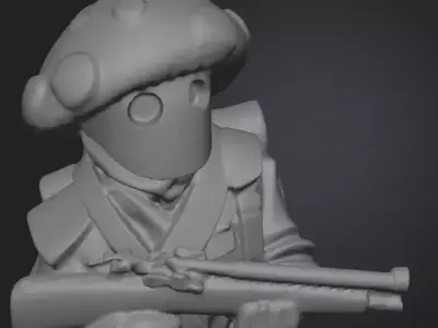 Mushroom Musketeer Squad 3D print model