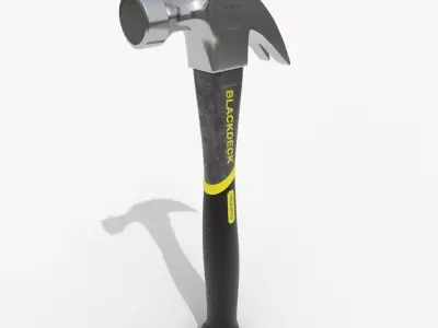 Claw Hammer 3D model 2