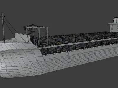 ICDAS-1 COMMERCIAL BUSINESS CONTAINER SHIP 3D model