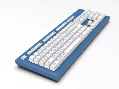 Realistic Mechanical Keyboard 3D Model - Highly Detailed 3D model