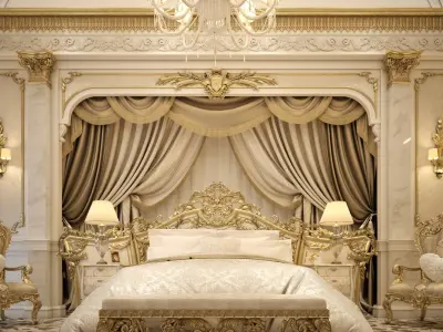 Royal Master Bedroom 3D model