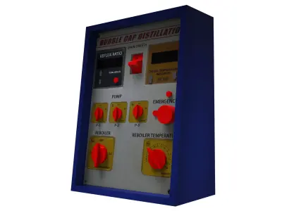 Electrical Panel Low-poly 3D model