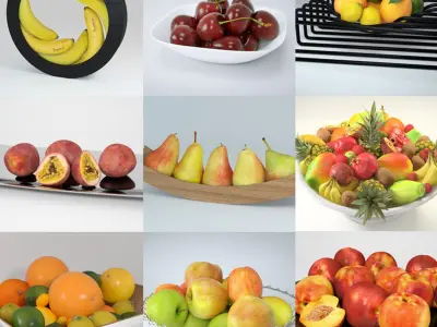 Real Fruits 3D model