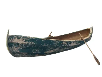 Boat 3D Model Free low-poly 3D model