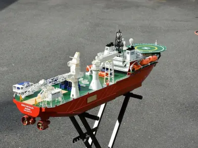 Kreuz Installer Modelship Schiffsmodell Vessel Offshore 3D print model