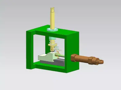 cam arbitrary variable speed linear mechanism motion simulation 3D model
