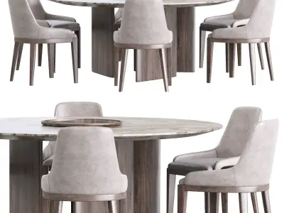 Cleo Chair and Dining table 3D model