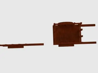 Leslie Cart Low-poly 3D model