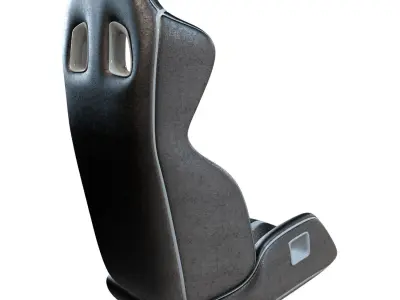 Car Sport Seat Low-poly 3D model