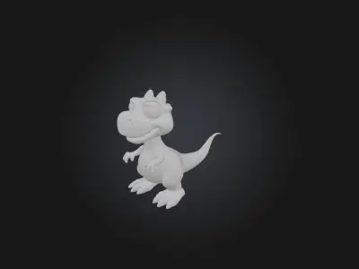 Cartoon Dinosaur 3D model