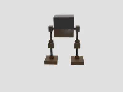 Cubemechh lego star wars walker Free low-poly 3D model