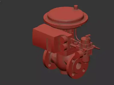 Siemens Solenoid Valve High Quality 3D Model free download 3D model