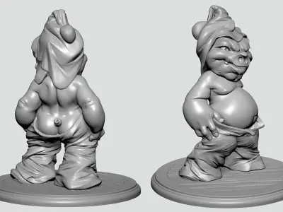 The Vampire Pig - Toy model to print  Part 02 Free 3D print model