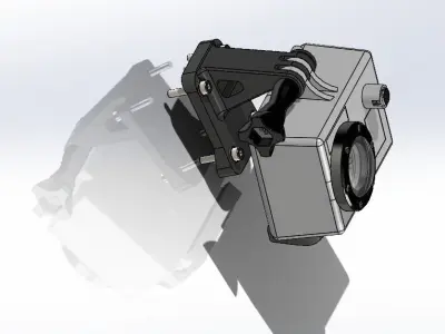 GoPro mount for PVS-21 NVG mount - BRACKET ONLY 3D print model