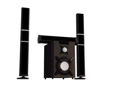 Woofer speaker system Free 3D model