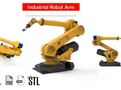 Industrial robot arm 1 3D model